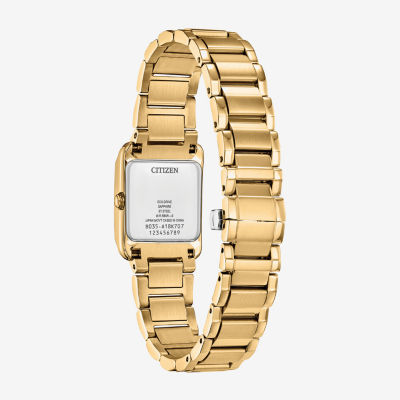Citizen Womens Gold Tone Stainless Steel Bracelet Watch Ew5602-57d