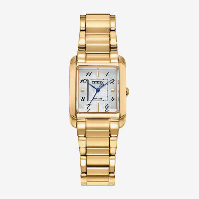 Citizen Womens Gold Tone Stainless Steel Bracelet Watch Ew5602-57d