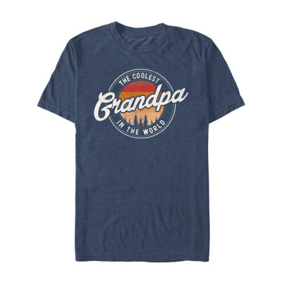 Mens Short Sleeve Coolest Grandpa Graphic T-Shirt