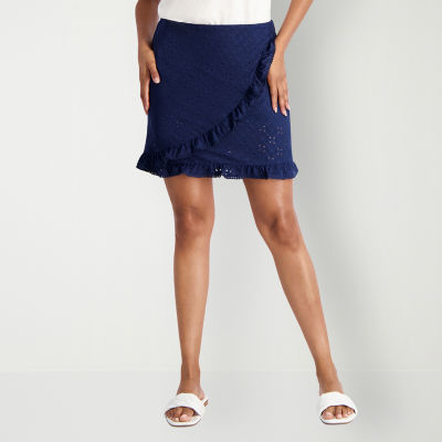 Stella Parker Womens Mid Rise Skort