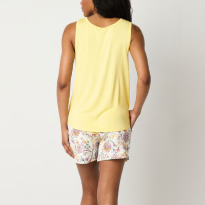 Liz Claiborne Cool and Calm Womens Sleeveless 2-pc. Shorts Pajama Set