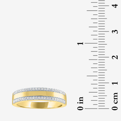 Diamond Addiction (G-H / Si2-I1) Womens 1/7 CT. T.W. Lab Grown White 14K Gold Over Silver Cocktail Ring