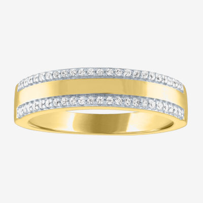 Diamond Addiction (G-H / Si2-I1) Womens 1/7 CT. T.W. Lab Grown White 14K Gold Over Silver Cocktail Ring