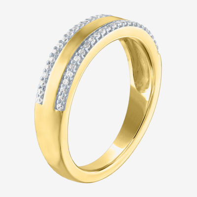 Diamond Addiction (G-H / Si2-I1) Womens 1/7 CT. T.W. Lab Grown White 14K Gold Over Silver Cocktail Ring