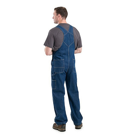 Berne Heritage Unlined Denim Bib Mens Workwear Overalls, 42 30, Blue