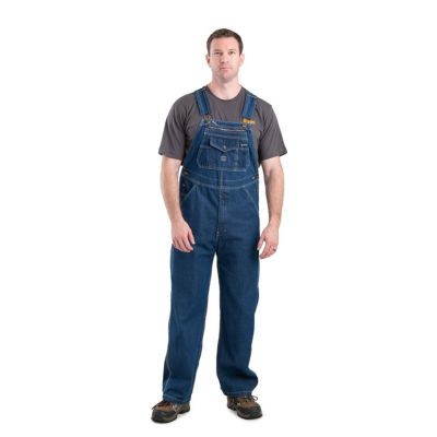 Berne Heritage Unlined Denim Bib Mens Workwear Overalls