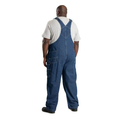 Berne Heritage Unlined Denim Bib Mens Big and Tall Workwear Overalls