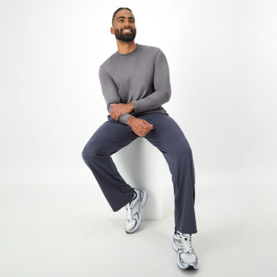 Hanes Cool Dri Mens Crew Neck Long Sleeve Active T-Shirt