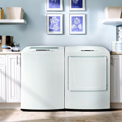 LG 7.3 cu.ft. Ultra-Large Capcacity High-Efficiency Electric Dryer with Front Control Design