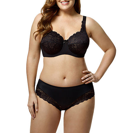 Elila Lacey Curves Underwire Bra 2311, K, Black