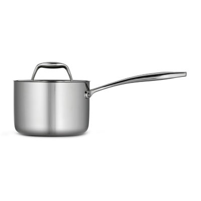 Tramontina Gourmet Tri-Ply Clad 18/10 Stainless Steel Induction-Ready Saucepan with Lid