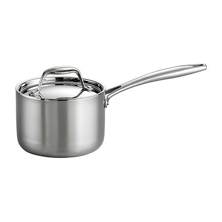 Tramontina Gourmet Tri-Ply Clad 18/10 Stainless Steel Induction-Ready Saucepan With Lid, One Size, Silver