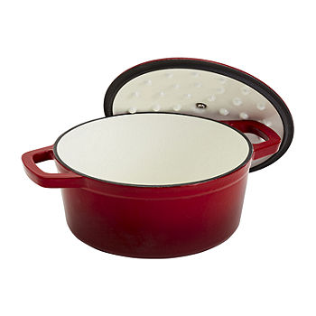 Smith & Clark Skull Cast Iron 3-qt. Dutch Oven with Lid, Color: Black -  JCPenney