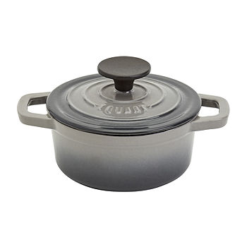 Crock Pot Artisan 7 Quart Enameled Cast Iron Dutch Oven Oval-JCPenney,  Color: Gray