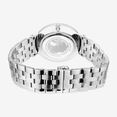Bering Mens Silver Tone Stainless Steel Bracelet Watch 14240-700