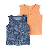 Carter's Baby Boys 2-pc. Scoop Neck Tank Top, 9 Months, Blue