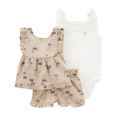 Carter's Baby Girls 3-pc. Short Set