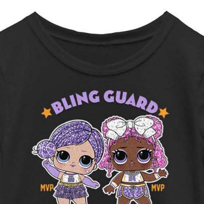 Little & Big Girls Crew Neck Short Sleeve LOL Graphic T-Shirt