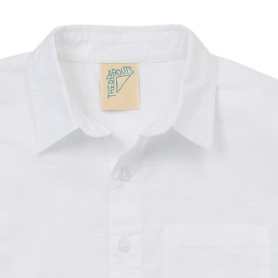 Thereabouts Little & Big Boys Short Sleeve Button-Down Shirt