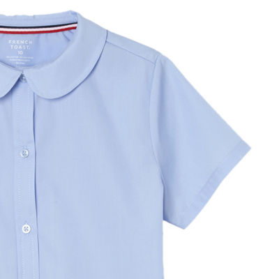 French Toast Little & Big Girls Short Sleeve Button-Down Shirt