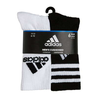 adidas 6 Pair Crew Socks Mens