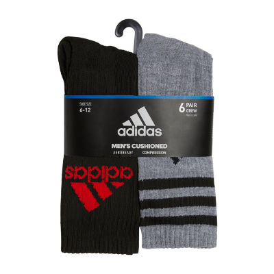 adidas 6 Pair Crew Socks Mens