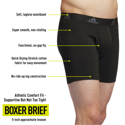 Mens Cotton Boxer  Boxer Briefs Set Of 5, No Ride Up