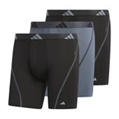 adidas Performance Cotton Mens 3 Pack Trunks, Color: Onyx Black Gray -  JCPenney