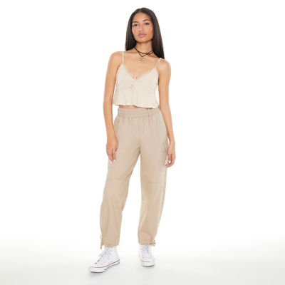 Forever 21 Utility Twill Womens Mid Rise Jogger Pant Juniors