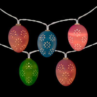 Northlight 5.5ft Multi-Color Egg Led Clear Wire String Lights