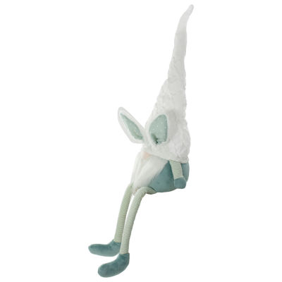 Northlight 33in White And Green Sitting With Bunny Ears And Dangling Legs Easter Gnome