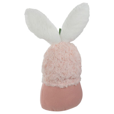 Northlight 14in Pink And White Head With Bunny Ears Easter Gnome