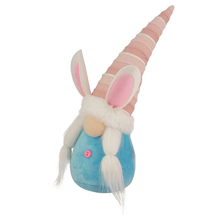 Northlight 13in Blue And Pink Girl Bunny Easter Gnome, One Size, Blue