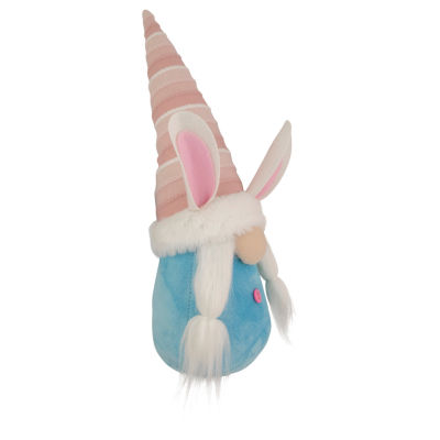 Northlight 13in Blue And Pink Girl Bunny Easter Gnome