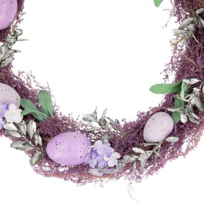 Northlight 12in Lavender Speckled Egg Twig Wreath