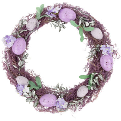 Northlight 12in Lavender Speckled Egg Twig Wreath