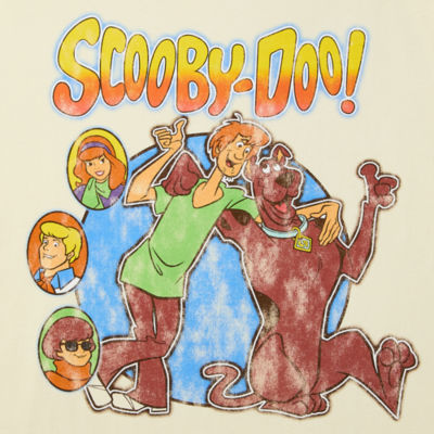Juniors Boyfriend Tee Womens Crew Neck Short Sleeve Scooby Doo Graphic T-Shirt
