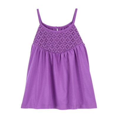 Carter's Little & Big Girls Scoop Neck Sleeveless Blouse