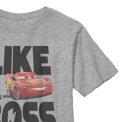 Little & Big Boys Crew Neck Short Sleeve Cars Graphic T-Shirt