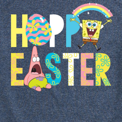 Mens Short Sleeve Easter Spongebob Graphic T-Shirt