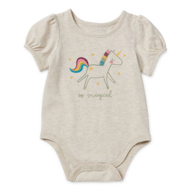 Okie Dokie Baby Girls Short Sleeve Bodysuit