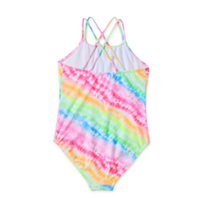 Thereabouts Little & Big Girls Tie Dye One Piece Swimsuit