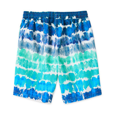 Thereabouts Little & Big Boys Above The Knee Boxer Brief Lined Swim Trunks