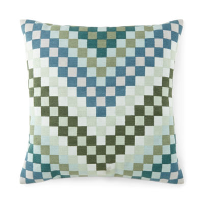 Home Expressions Chevron Check Square Throw Pillow