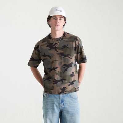 AEROPOSTALE Camo Heavyweight Mens Crew Neck Short Sleeve T-Shirt