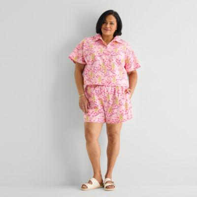 Hope & Wonder Women's History Month Plus Tiger Printed Pajama Short