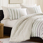 INK+IVY Sutton White Striped Comforter Set