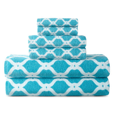 JCPenney Home™ Ogee Trellis Bath Towel CollectionJCPenney