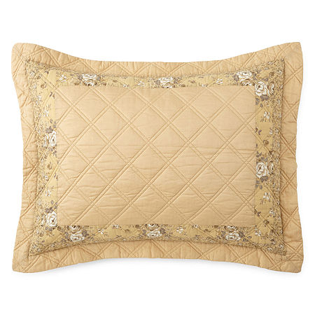 Home Expressions Gardenbrook Pillow Sham, One Size , Yellow