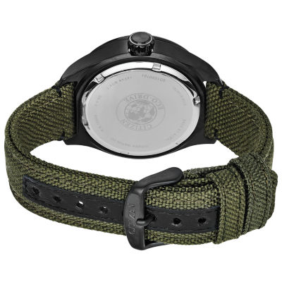 Citizen Chandler Mens Green Strap Watch Bu2055-16e
